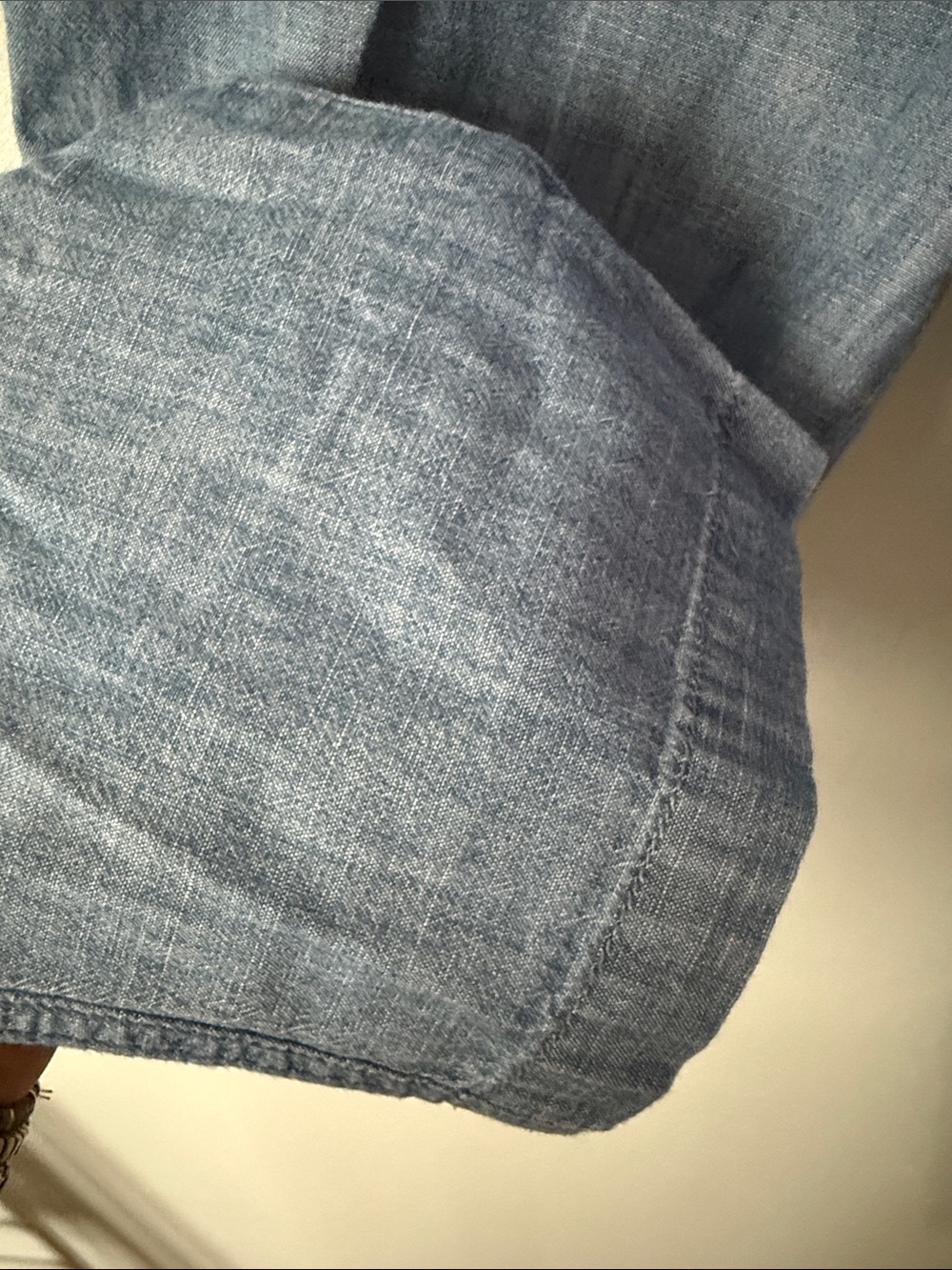 GAP Chambray Straight Leg Pants in Light Blue Size 2 - Picture 5 of 9